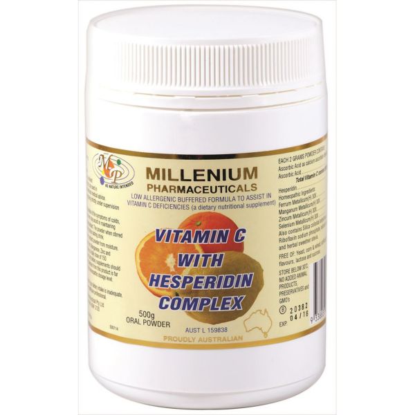 Picture of Millenium Pharmaceuticals Vitamin C with Hesperidin Complex Oral Powder 500g