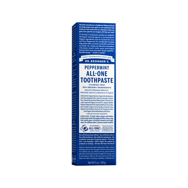 Picture of Dr. Bronners Toothpaste (All-One) Peppermint 140g