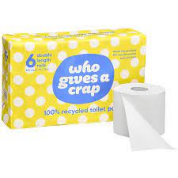 Picture of Who Gives A Crap 100 Recycled Toilet Paper - 6 Pack