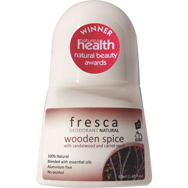Picture of Fresca Natural Deodorant Wooden Spice (with Sandalwood & Carrot Oil) 50ml