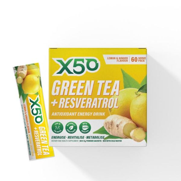 Picture of X50 Green Tea Lemon Ginger x60