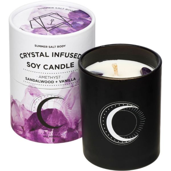 Picture of SUMMER SALT BODY Crystal Soy Candle -Amethyst x Sandalwood & Vanilla