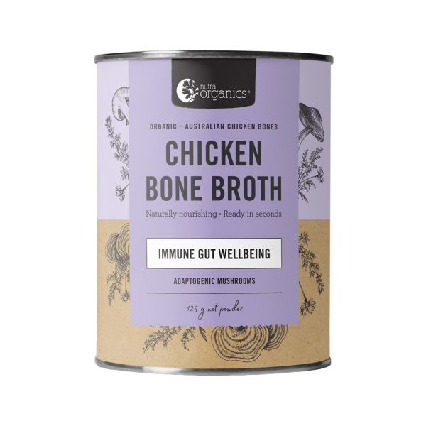 Picture of Bone Broth Chicken Nutra Organics Mushrooms 125g